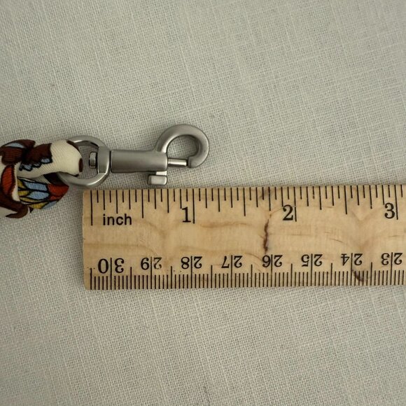 Vera Bradley Fabric Lanyard Floral Brown Multicolor Pattern Keychain ID Holder - Picture 5 of 9